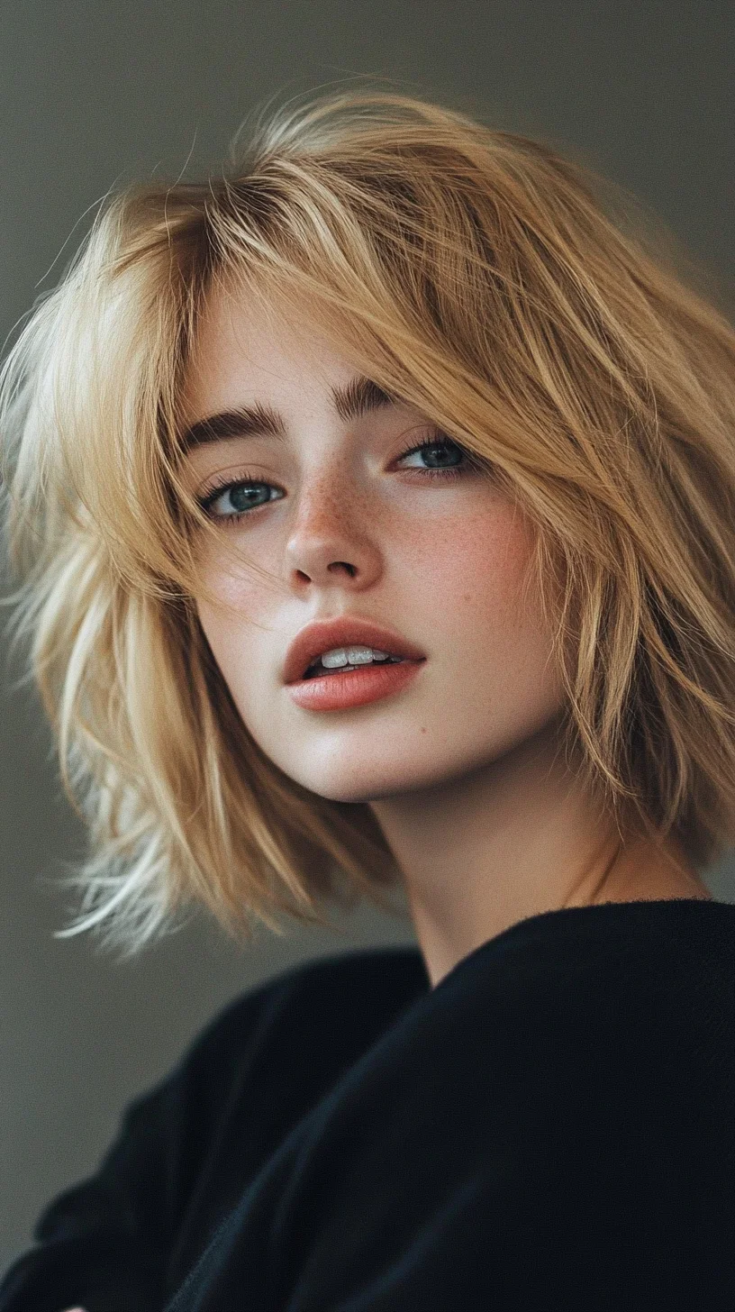 Effortlessly Chic: The Textured Bob for a Modern, Playful Look