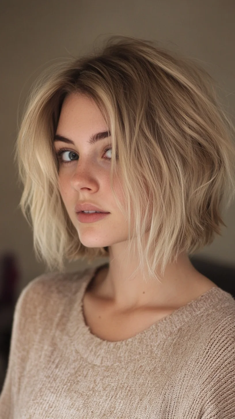 Effortlessly Chic: The Textured Lob for a Modern Twist!