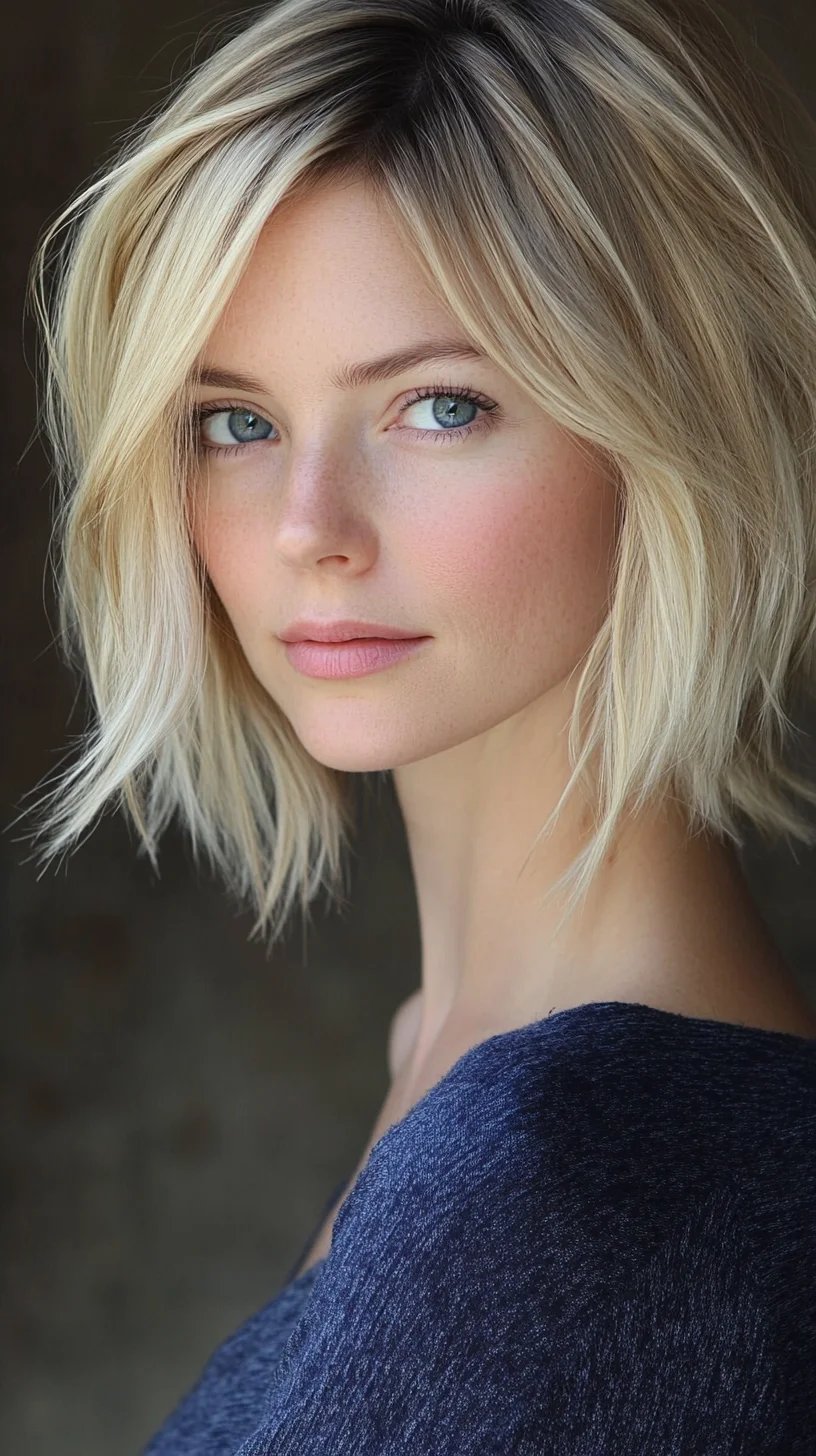 Effortlessly Chic: The Textured Lob with Soft Waves