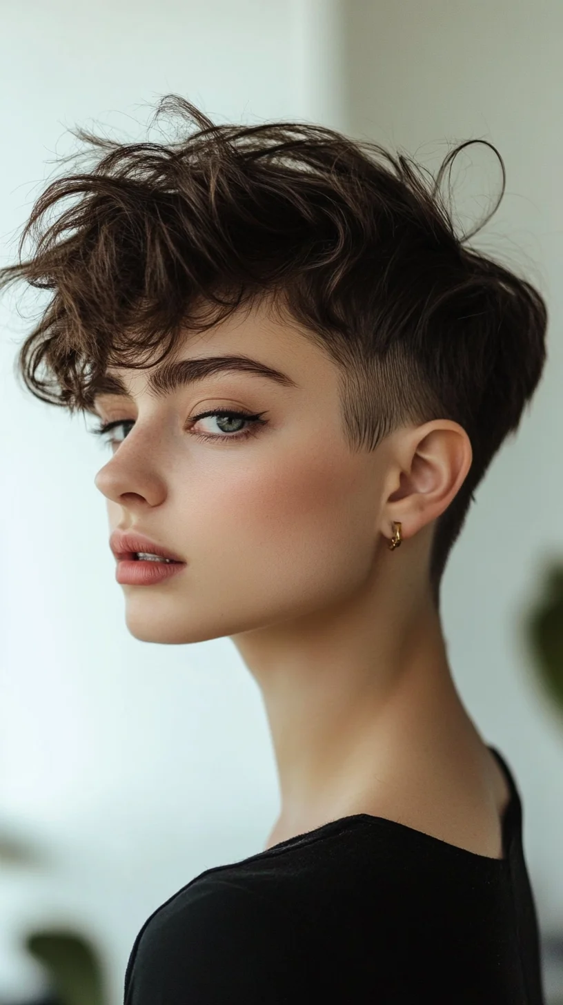 Effortlessly Chic: The Textured Pixie Cut with Undercut