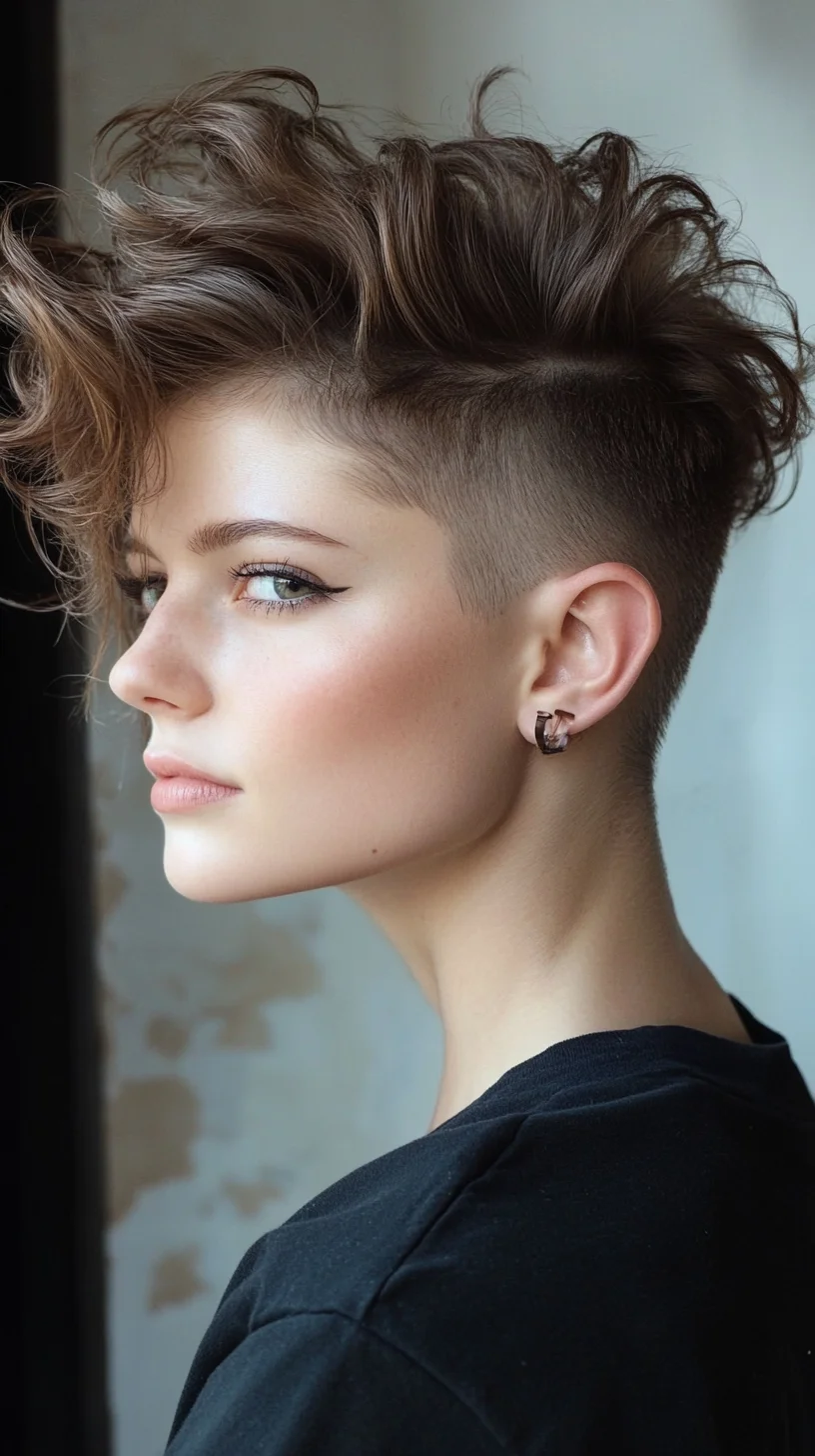 Effortlessly Chic: The Textured Undercut for Bold Personalities