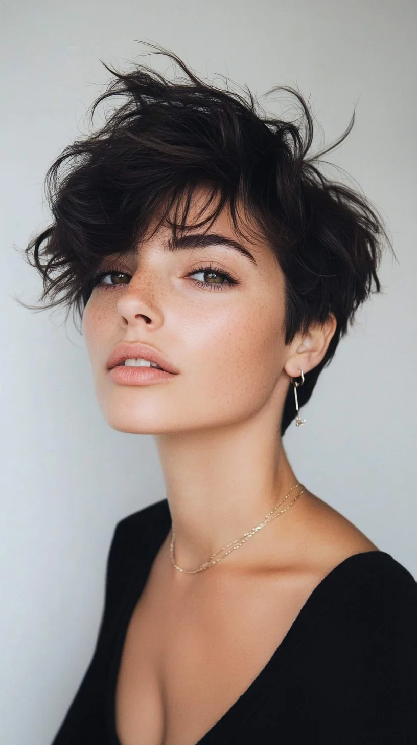 Effortlessly Chic: The Tousled Textured Pixie for a Modern Look