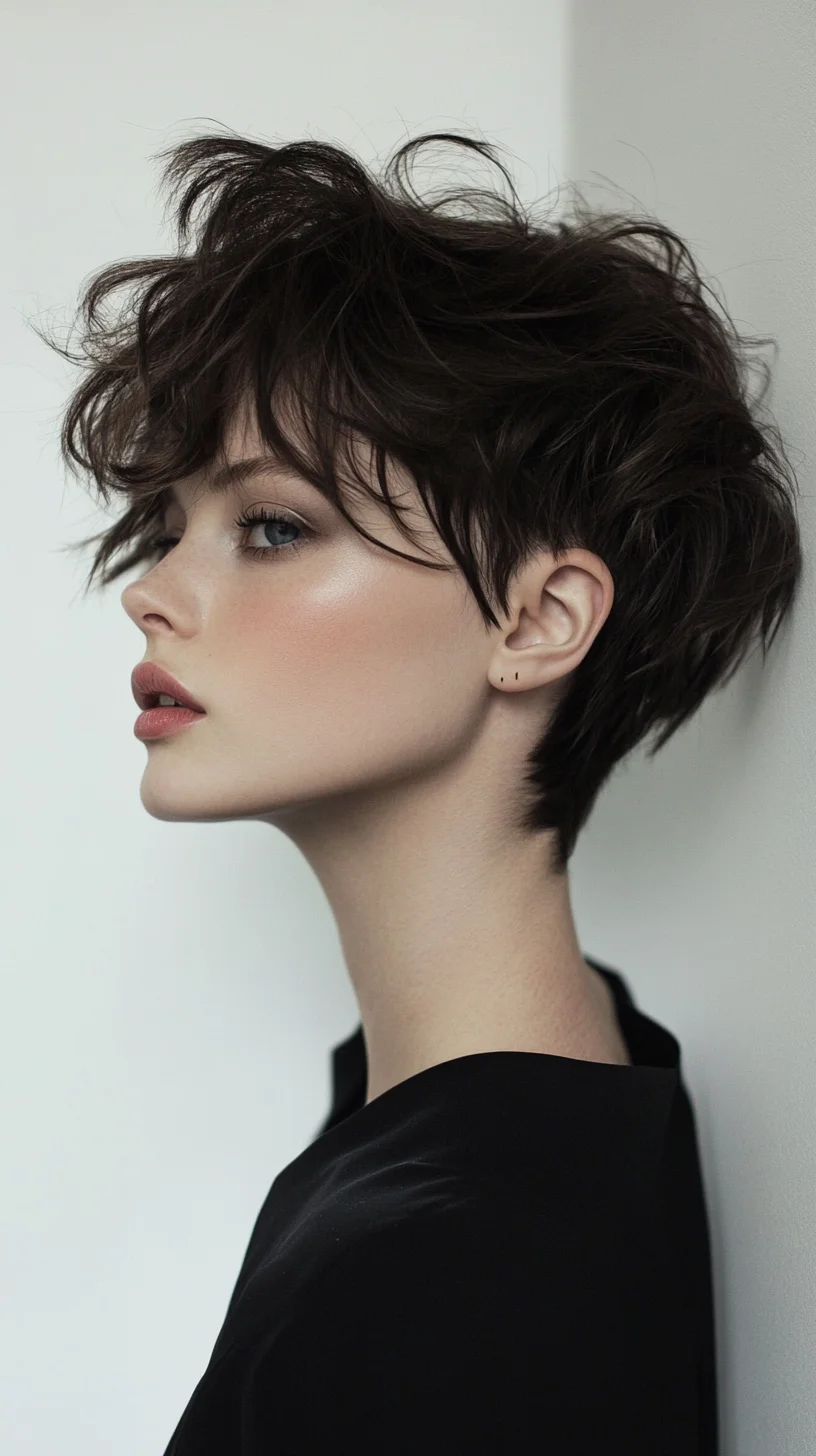 Effortlessly Edgy: The Textured Pixie Cut for a Modern Look