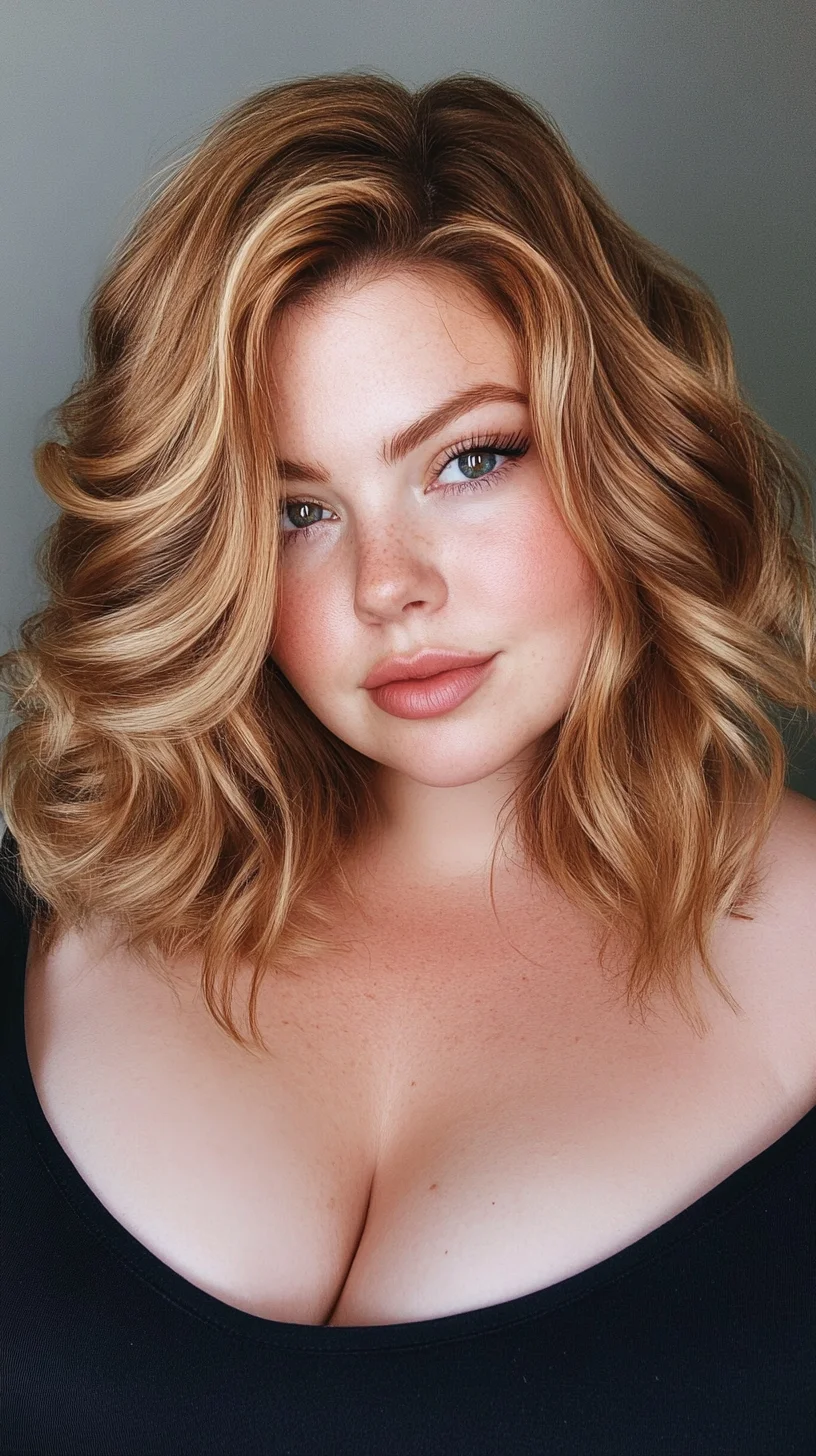 Effortlessly Elegant: Loose Waves that Celebrate Volume and Texture