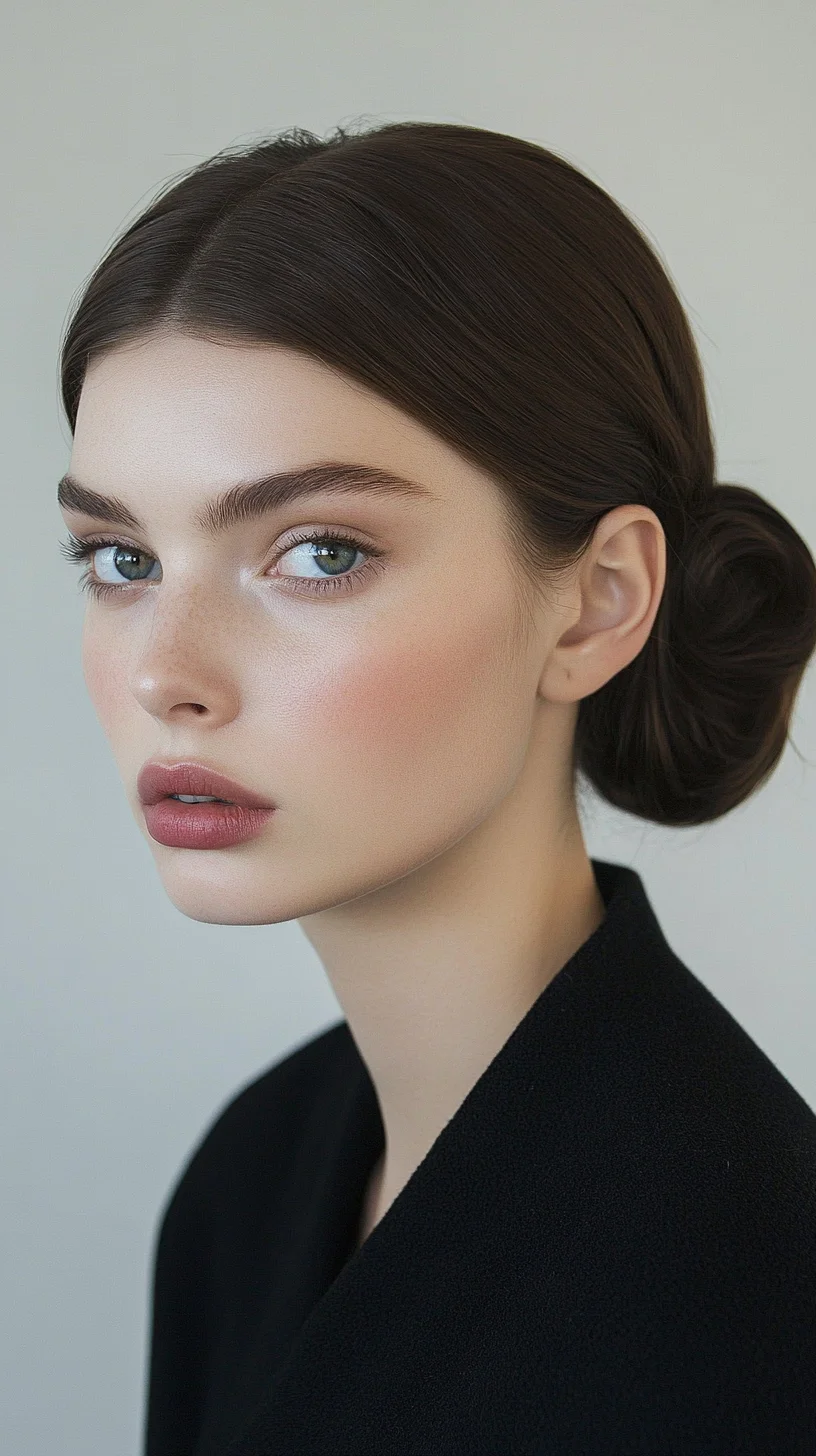 Effortlessly Elegant Low Bun: A Timeless Twist for Any Occasion