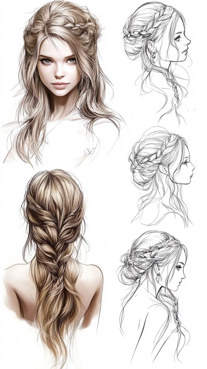 Effortlessly Elegant: The Romantic Braided Updo for Any Occasion