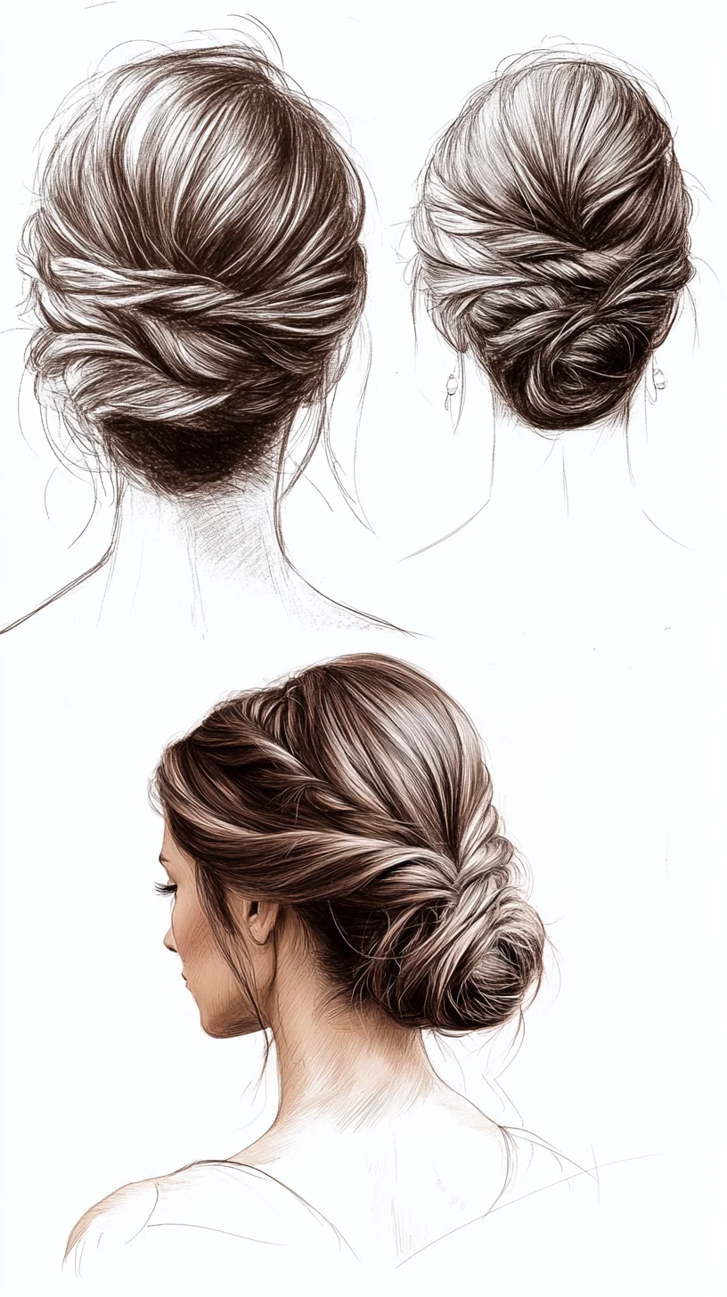 Effortlessly Elegant: The Twisted Low Chignon for Any Occasion