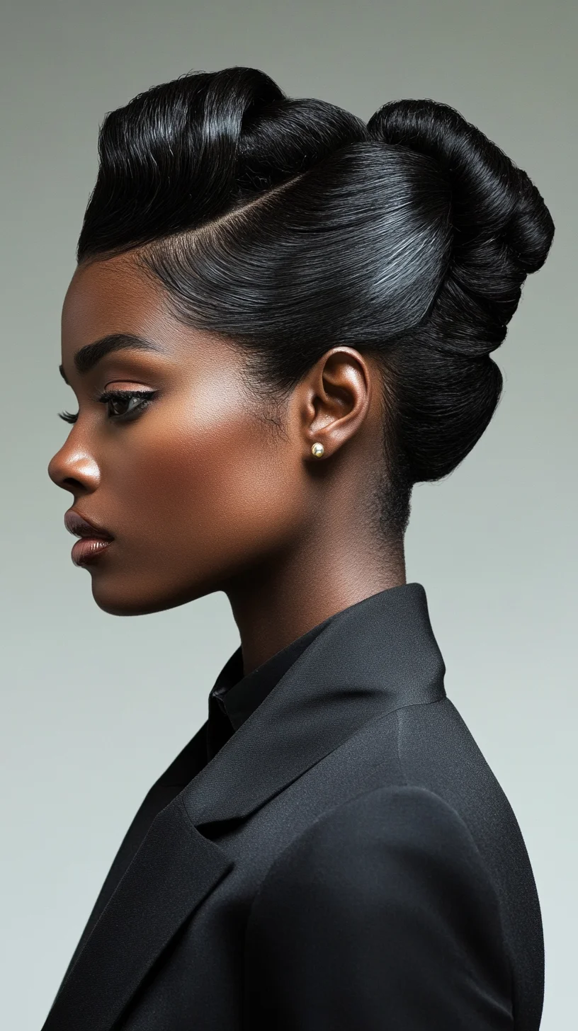 Effortlessly Elegant Updo: A Chic Twist on Classic Glamour