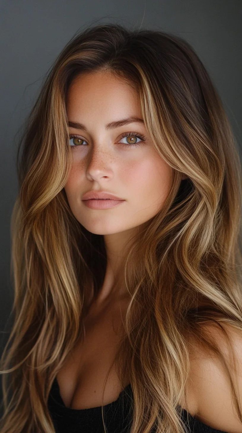 Effortlessly Glam: Stunning Loose Waves with Sun-kissed Highlights