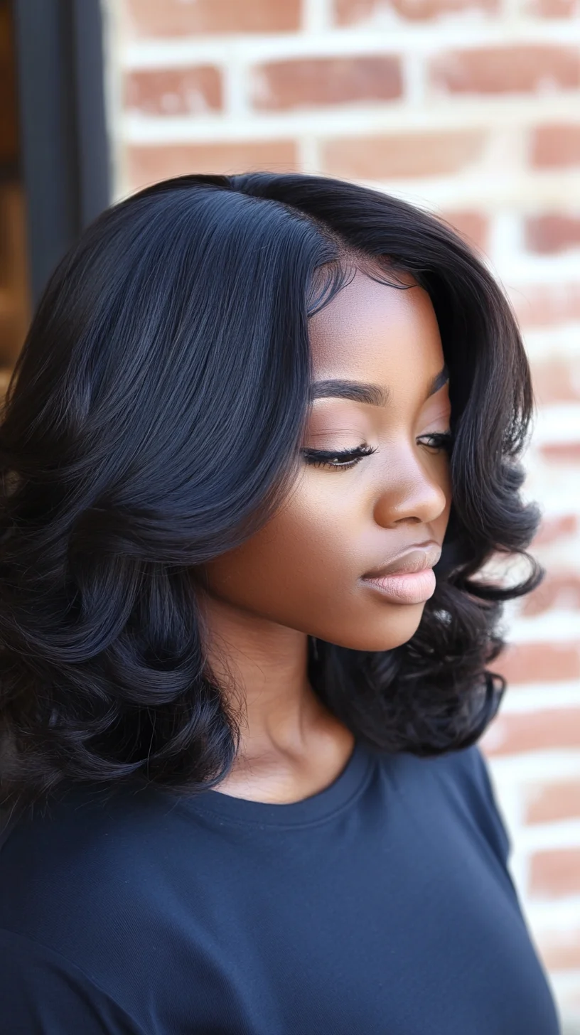 Effortlessly Glamorous: The Chic Voluminous Bob with Soft Waves