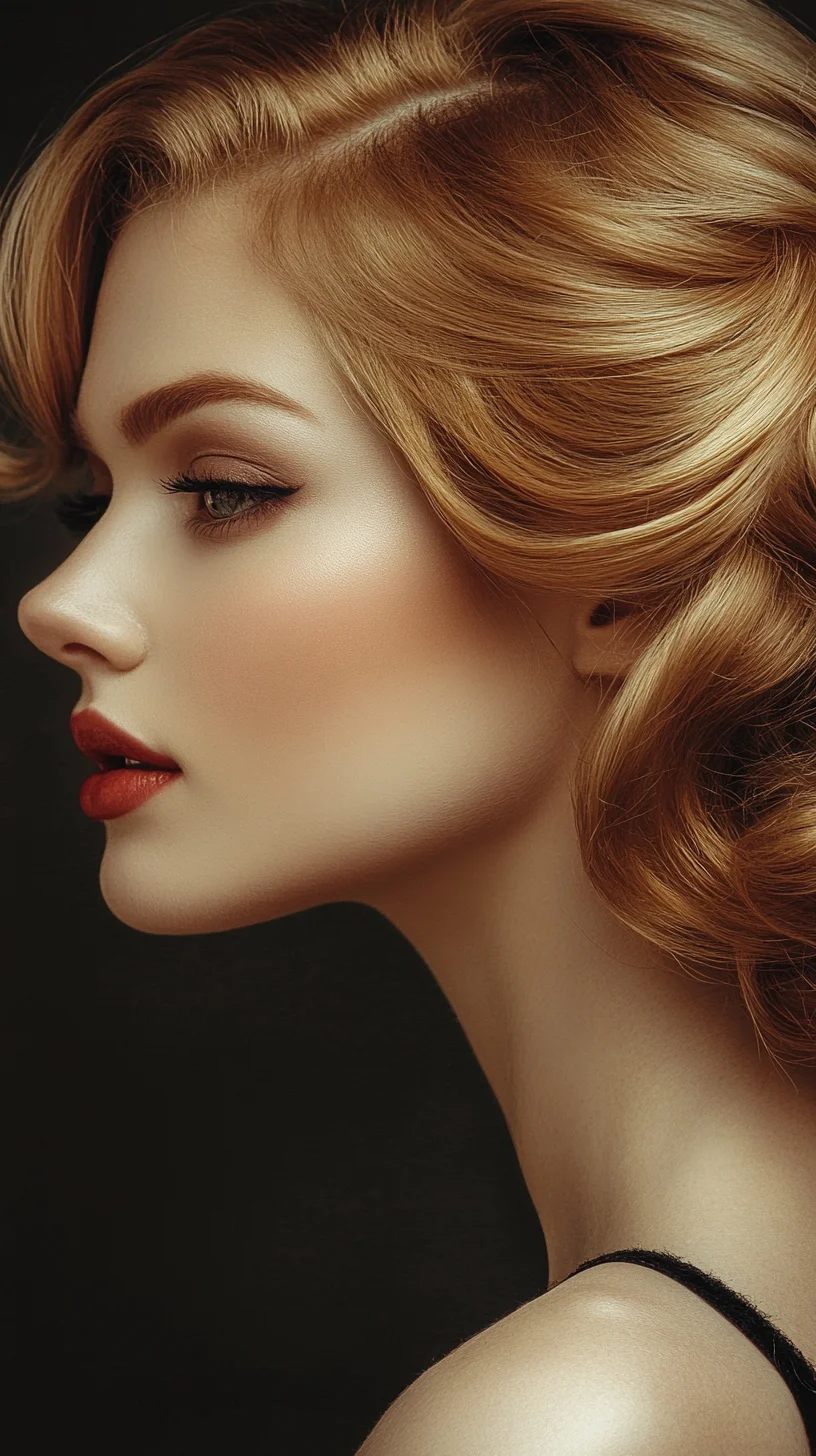 Effortlessly Glamorous: The Timeless Vintage Waves Hairstyle