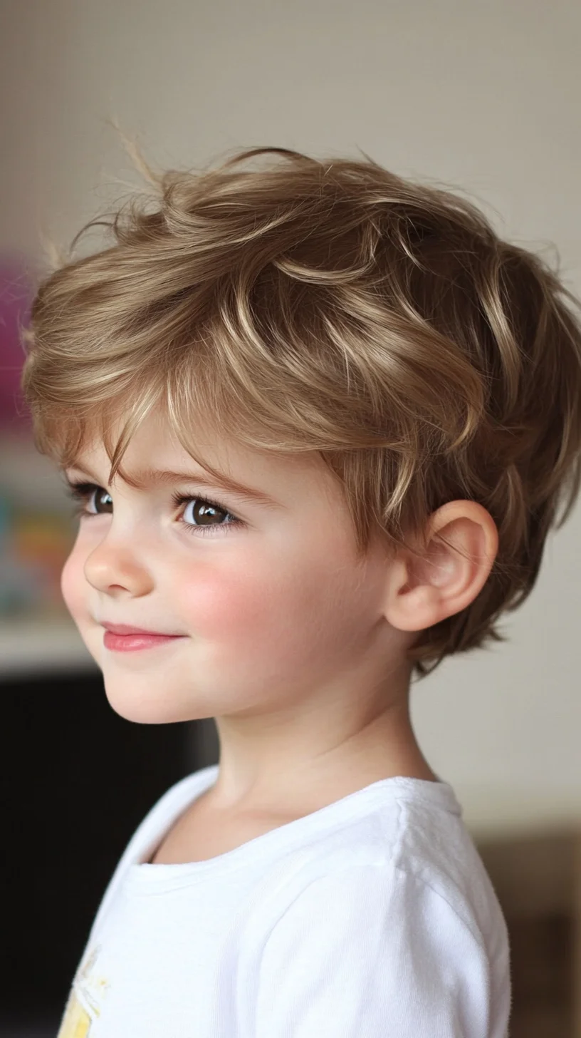 Effortlessly Playful: The Chic Tousled Crop for Kids