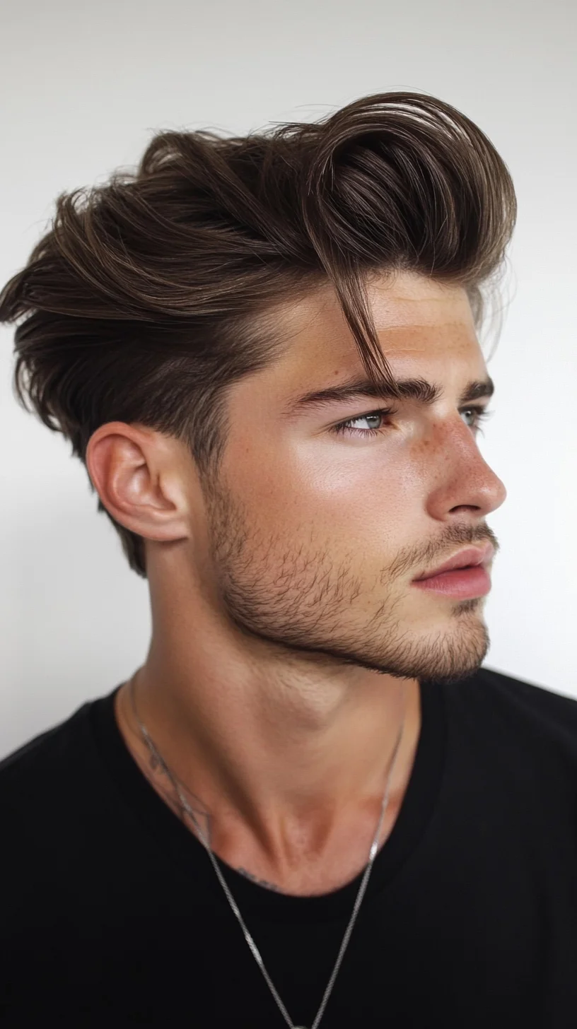 Effortlessly Stylish: The Modern Textured Quiff for a Sharp, Sophisticated Look