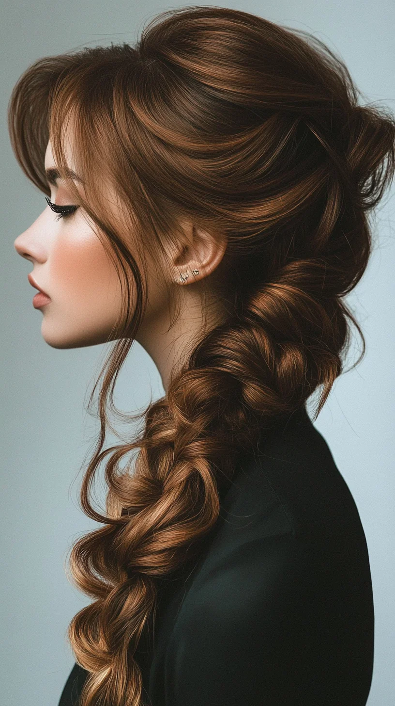 Elegant Braided Updo: The Perfect Balance of Sophistication and Charm