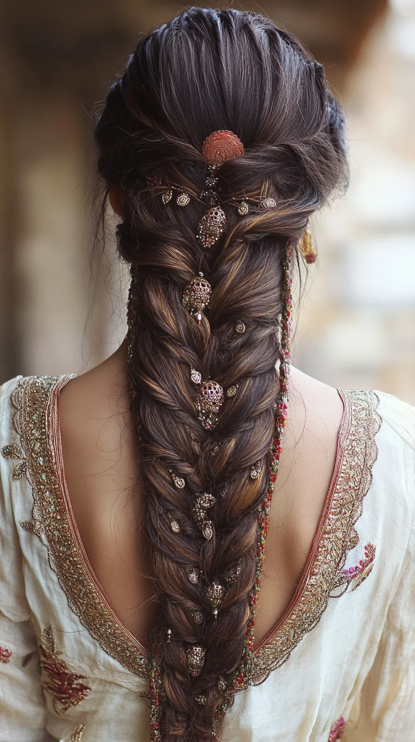 Elegant Braided Updo with Decorative Accents for a Timeless Look