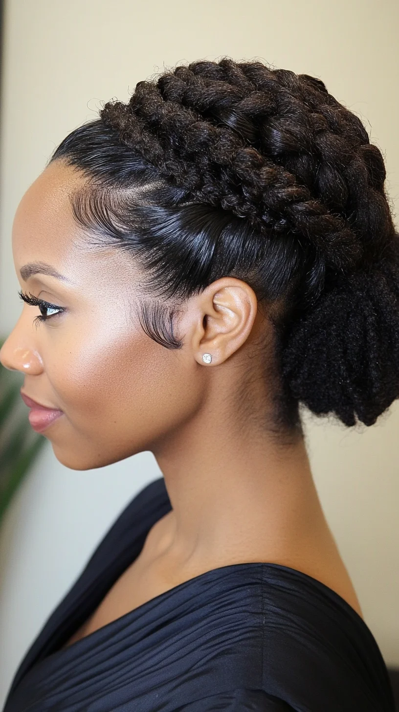 Elegant Crown Braid: A Chic Updo for Effortless Style