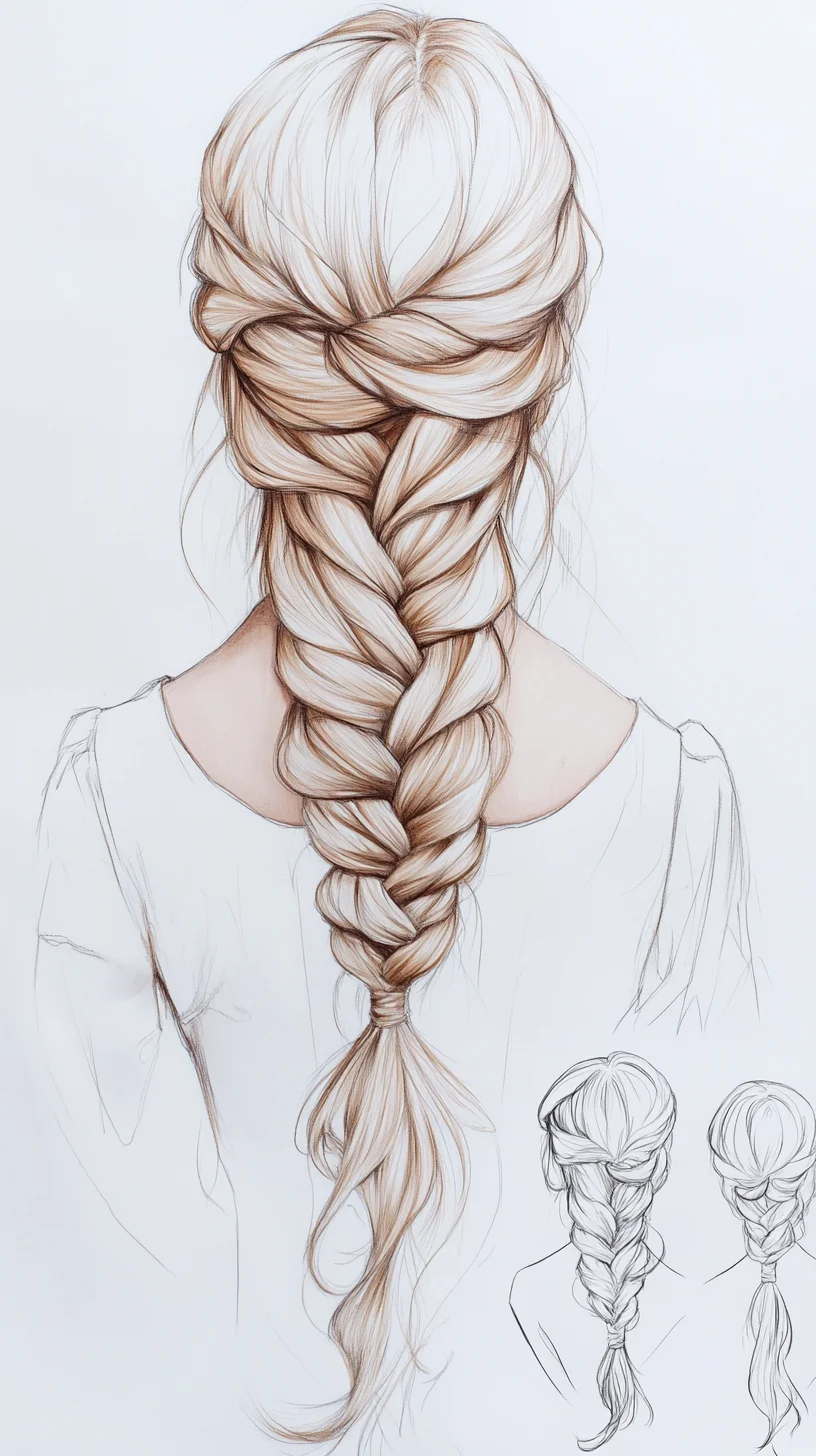 Elegant Multi-Braided Updo: A Timeless Style for Any Occasion