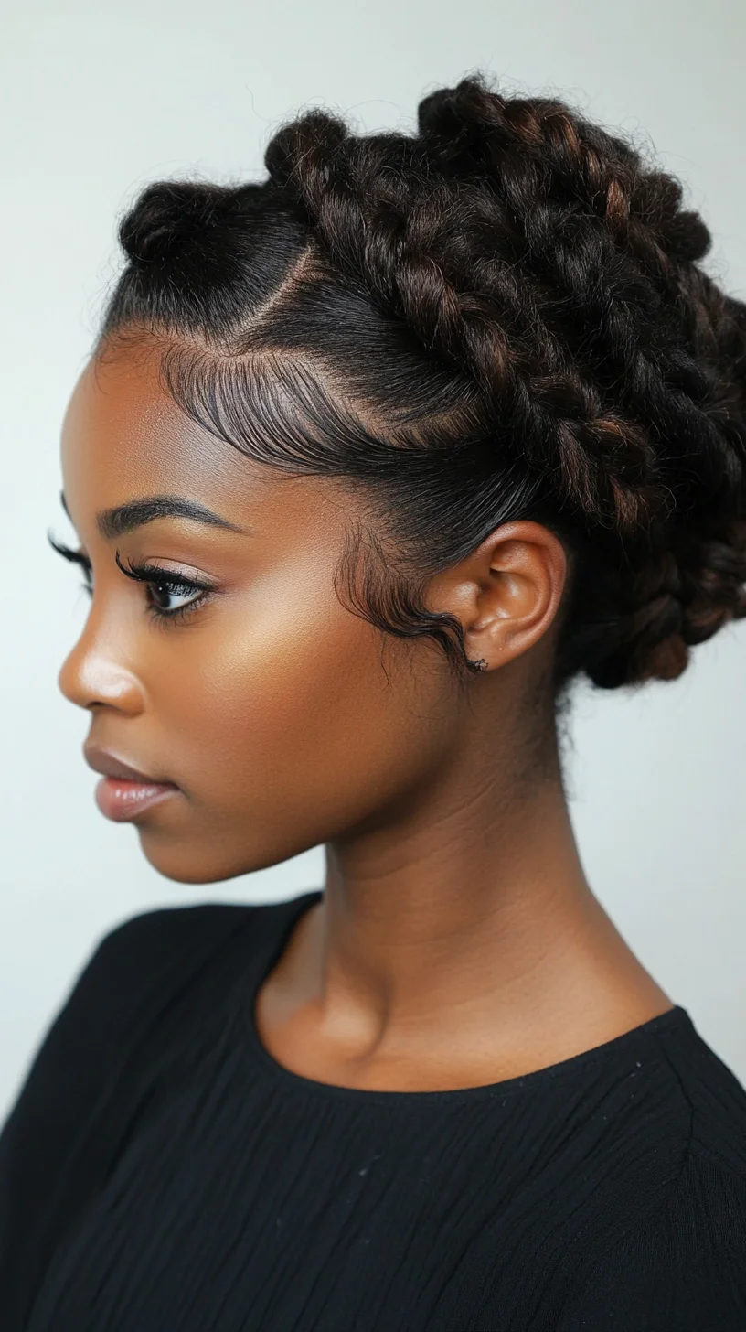 Elegant Twisted Updo: A Chic and Timeless Hairstyle for Any Occasion