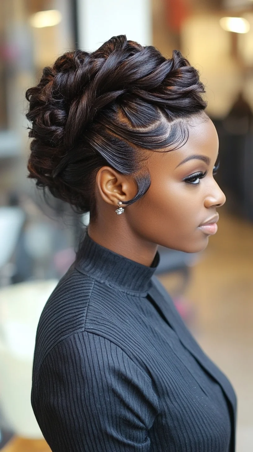 Elegant Twisted Updo: A Chic Look for Any Occasion