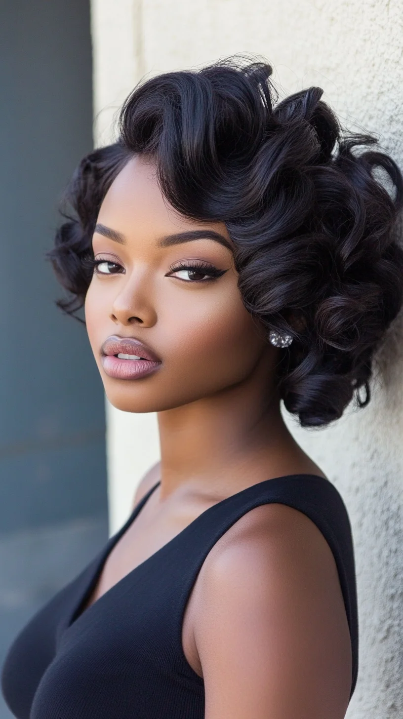 Elegant Vintage Curls: A Timeless Glamour for Any Occasion