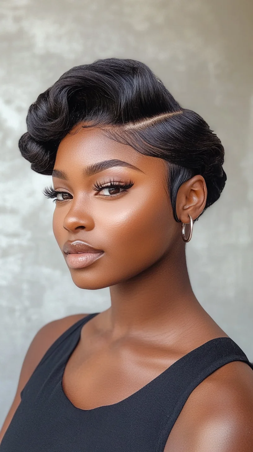 Elegant Vintage Roll: A Timeless Hairstyle for Effortless Glamour