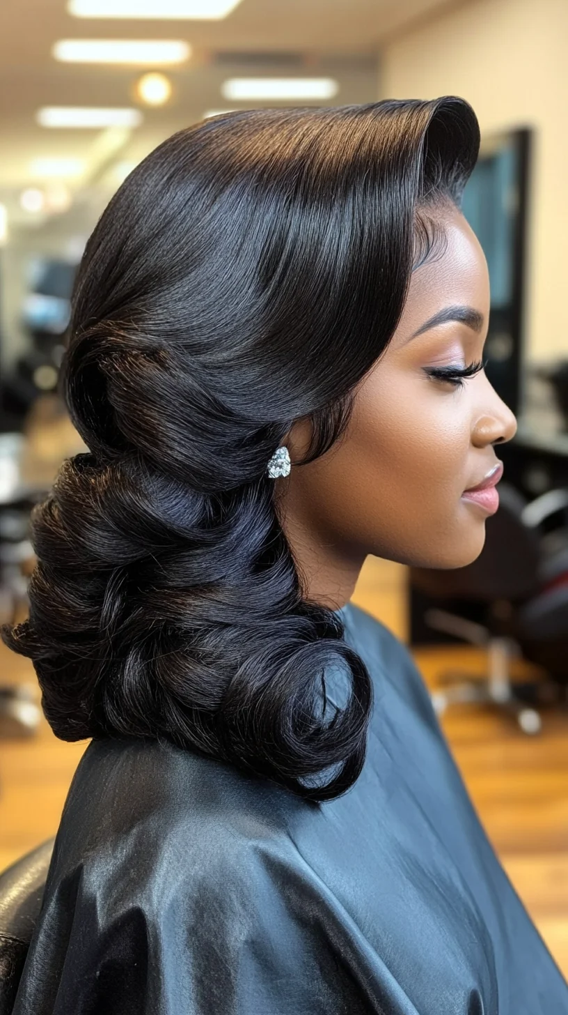 Elegant Vintage Waves: Timeless Glamour for Any Occasion