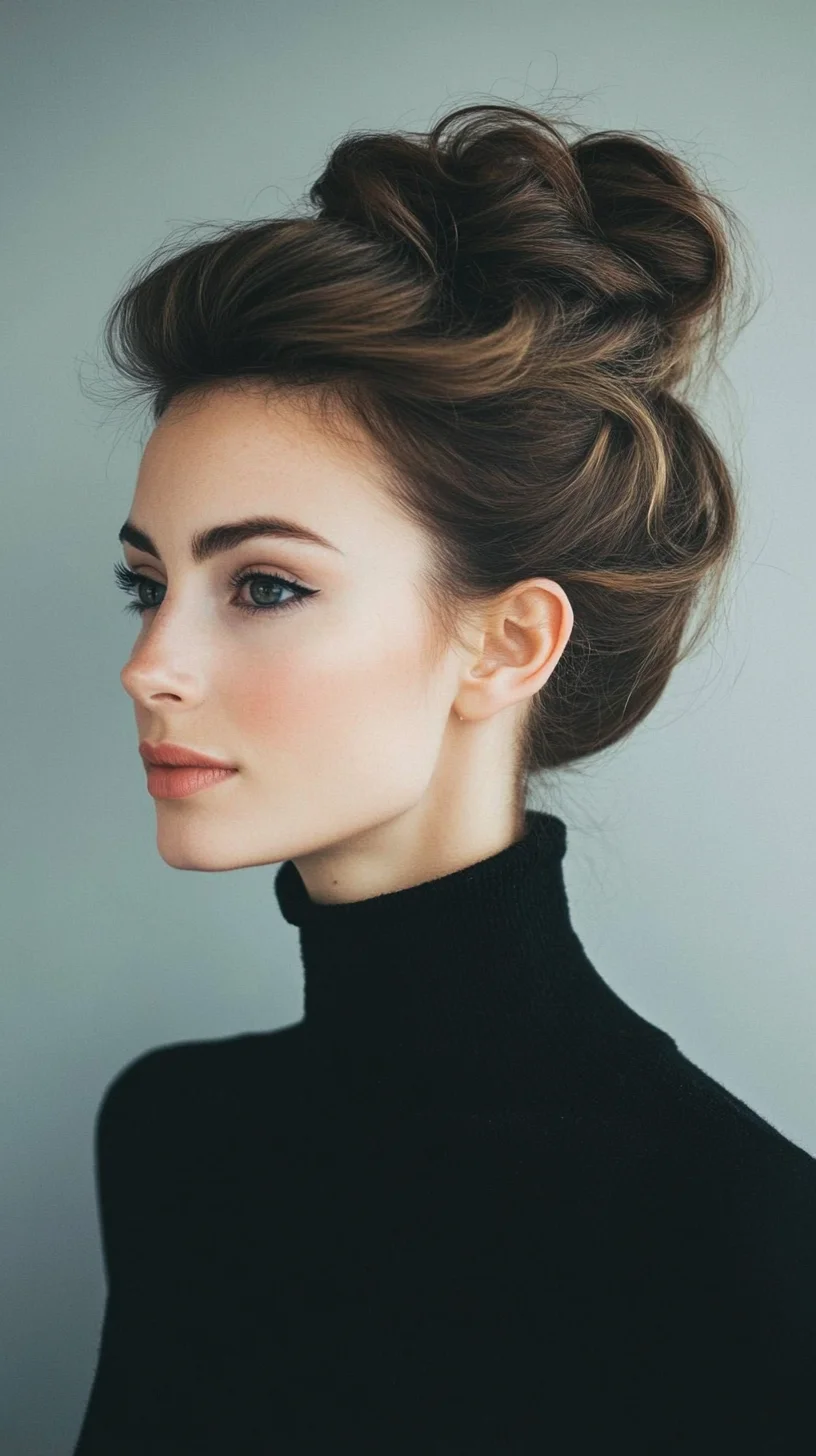 Elevate Your Elegance with a Chic Textured Updo