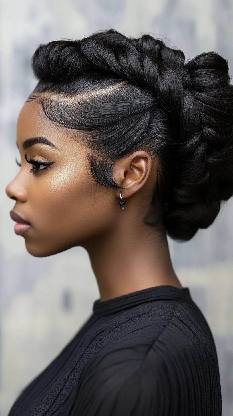 Elevate Your Look with a Chic Braided Updo: Perfect for Any Occasion