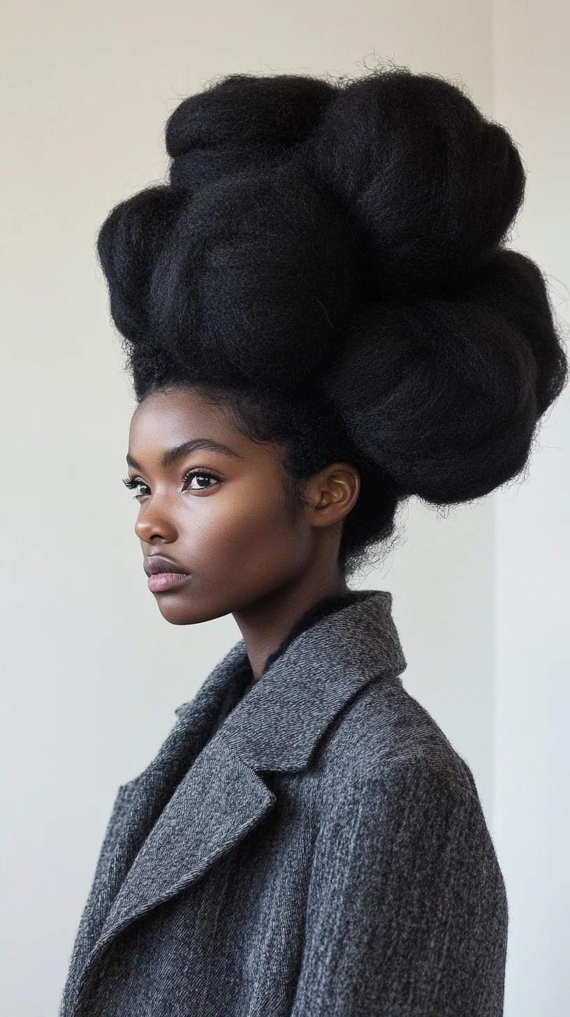 Elevate Your Look with a Dramatic High Bun: Bold, Beautiful, and Effortlessly Chic