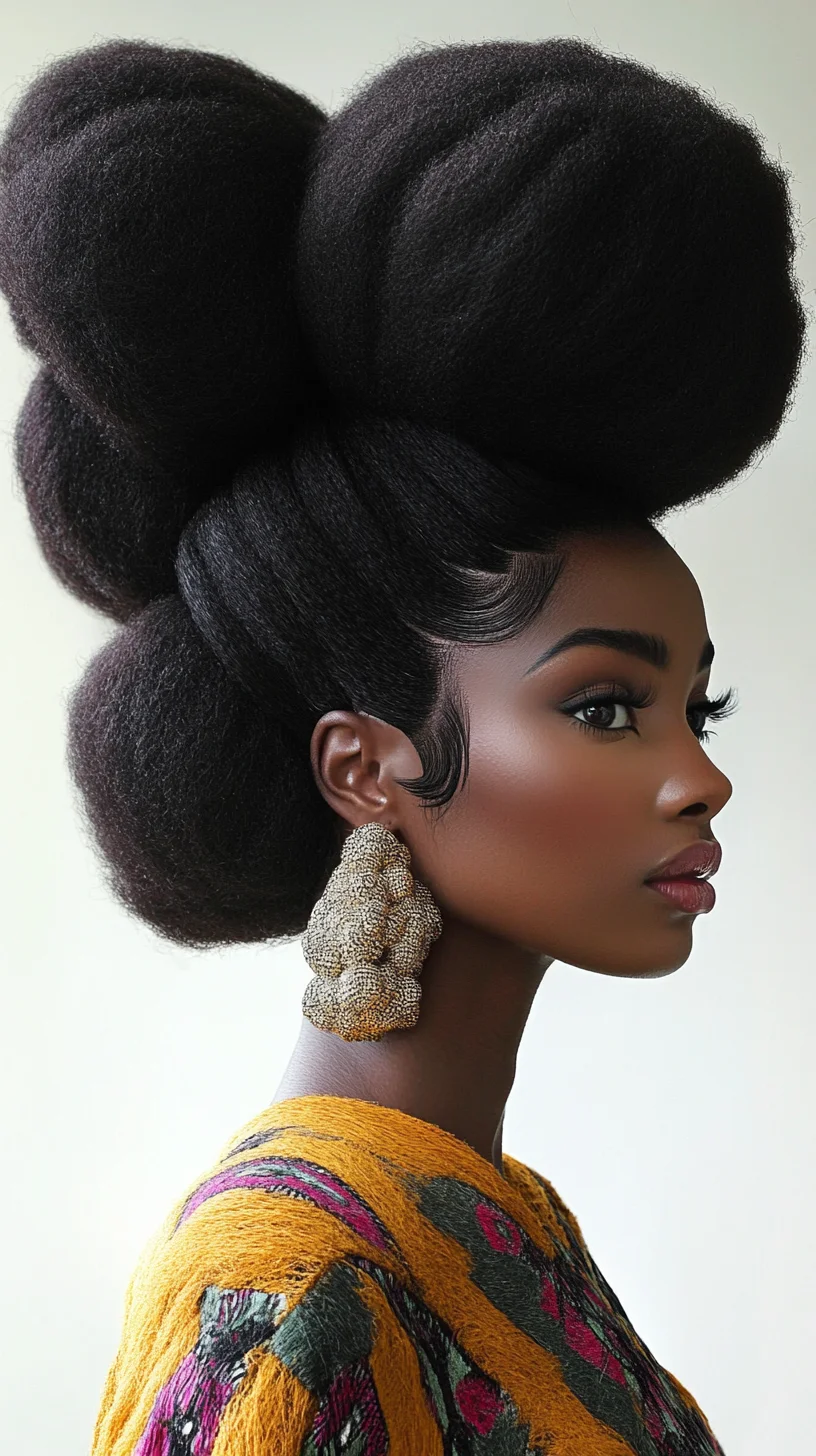 Elevate Your Look with a Stunning High-Volume Afro Puff