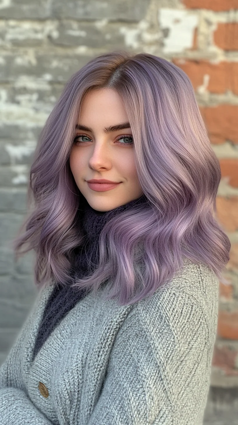 Elevate Your Look with Glamorous Lavender Waves for Every Occasion