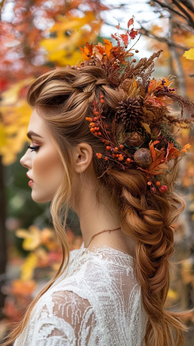 Embrace Autumn with a Stunning Floral Braid: The Perfect Fall Hairstyle