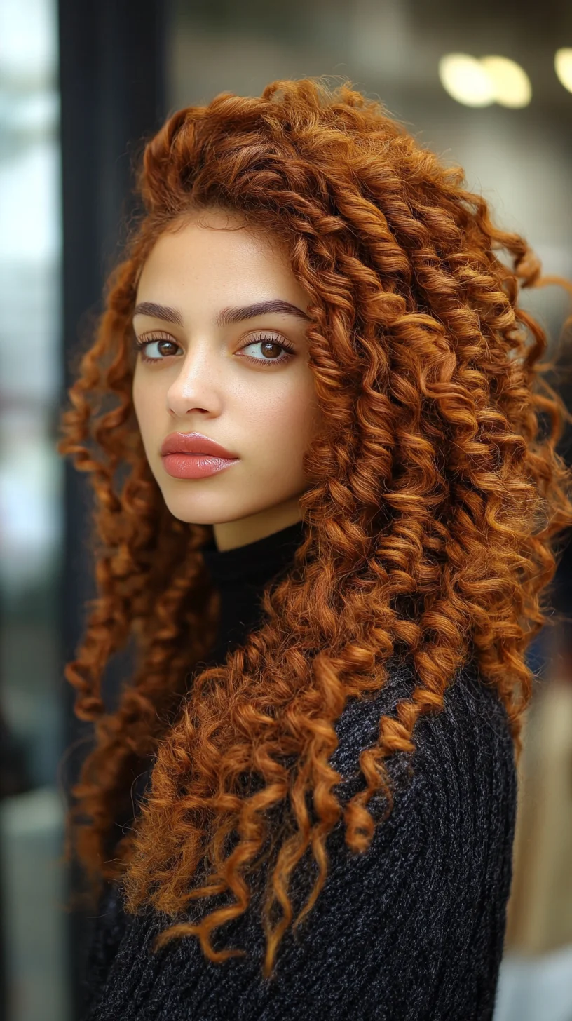 Embrace Bold Curls: The Charming Red Voluminous Hairstyle