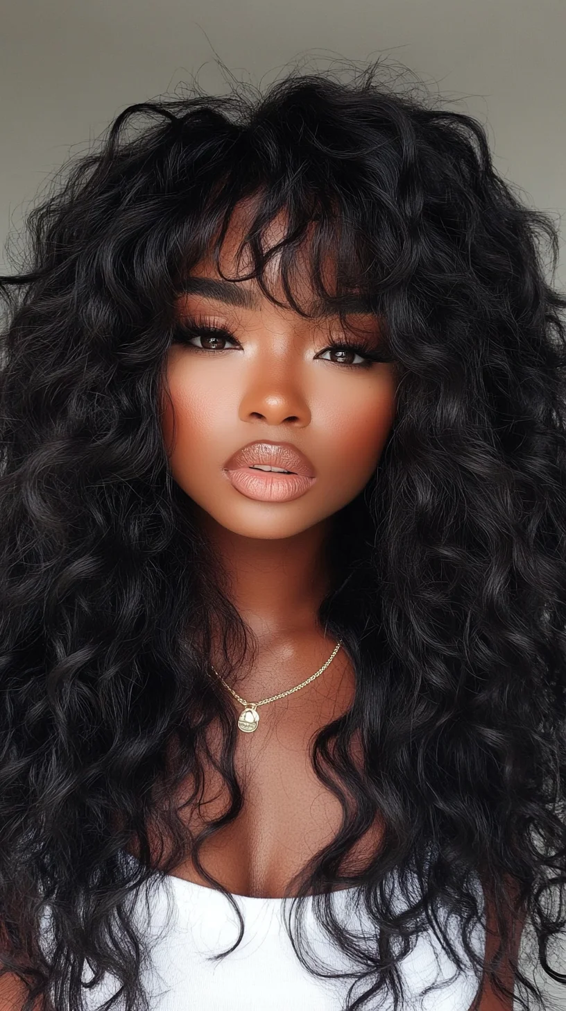 Embrace Effortless Glam with this Voluminous Curly Hairstyle