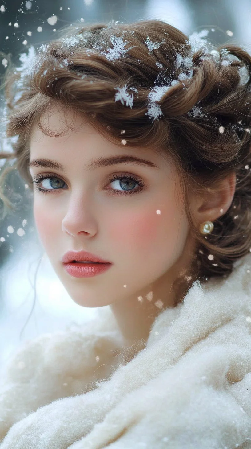 Embrace Elegance: The Enchanting Snow-Kissed Updo