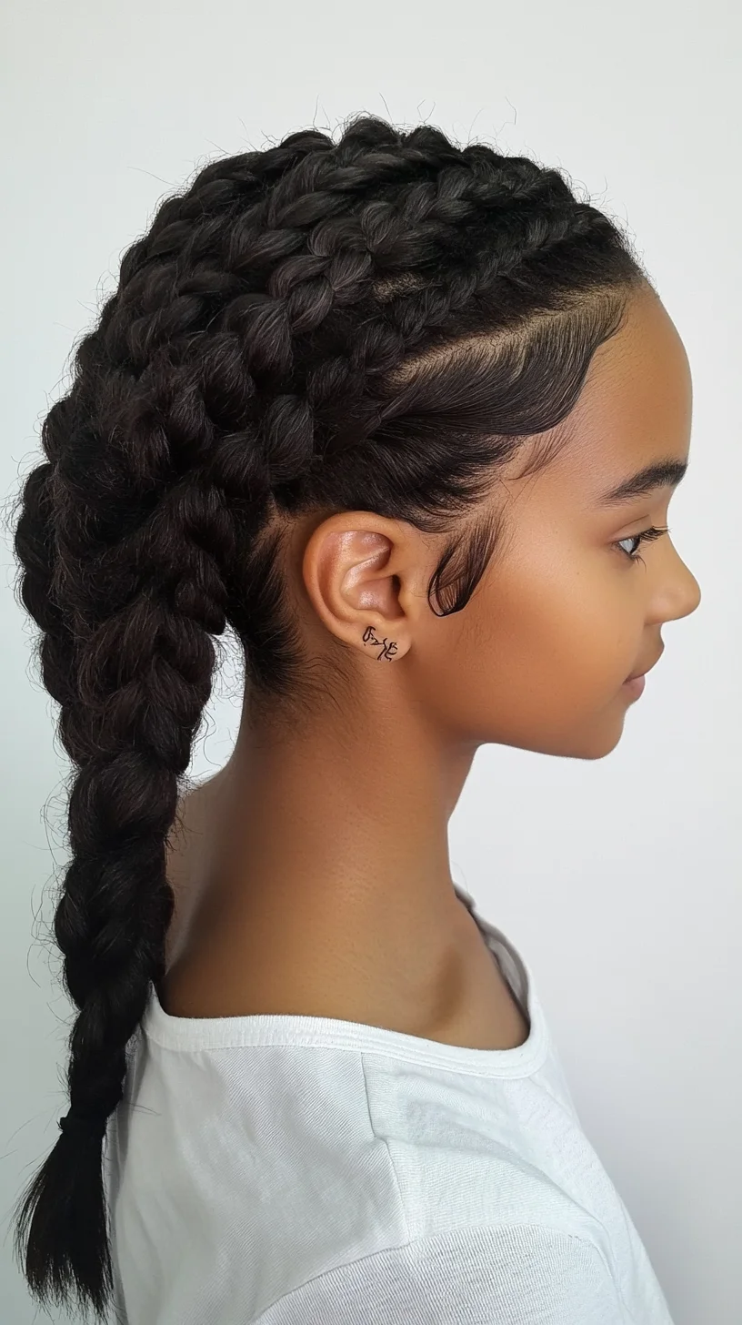 Embrace Elegance: The Gorgeous Side Braid with Intricate Detailing