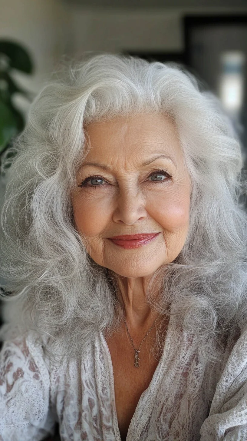 Embrace Natural Elegance: Lush Silver Waves for Timeless Beauty