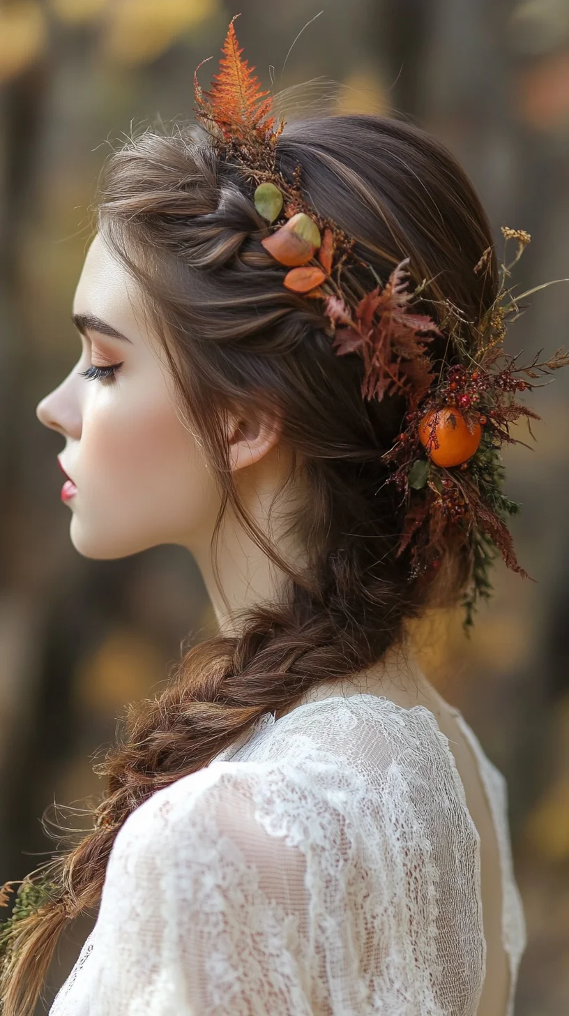 Embrace Nature's Beauty with This Elegant Boho-Inspired Floral Braid