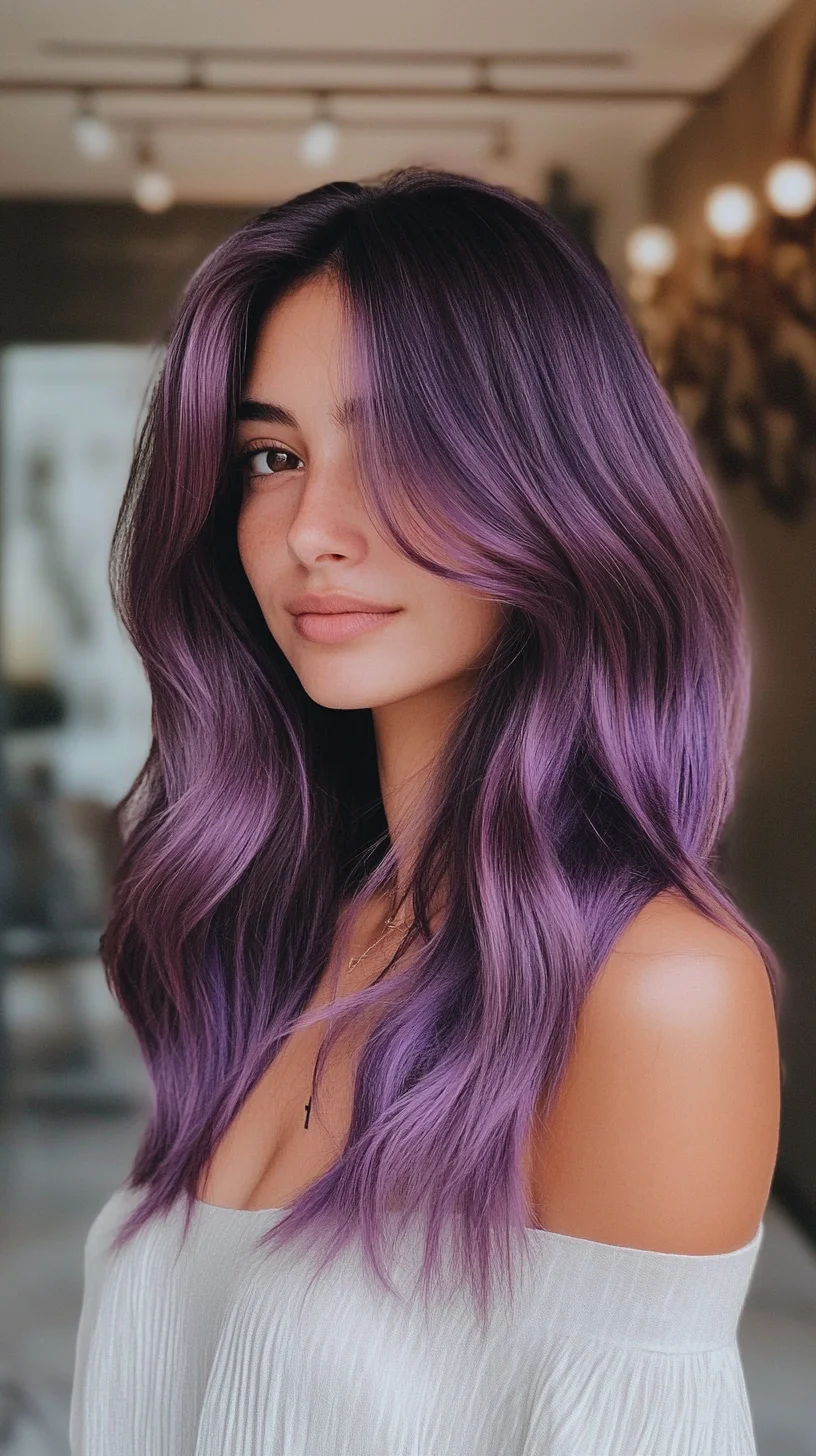 Embrace the Bold: Enchanting Waves with a Luscious Lavender Hue