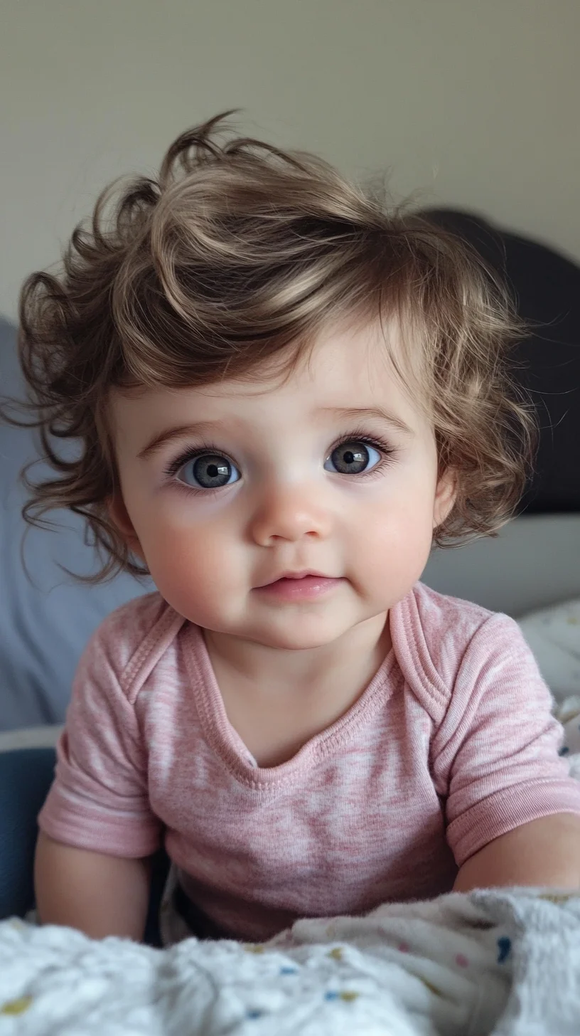 Embrace the Cuteness: Effortlessly Stylish Curly Locks for Little Ones