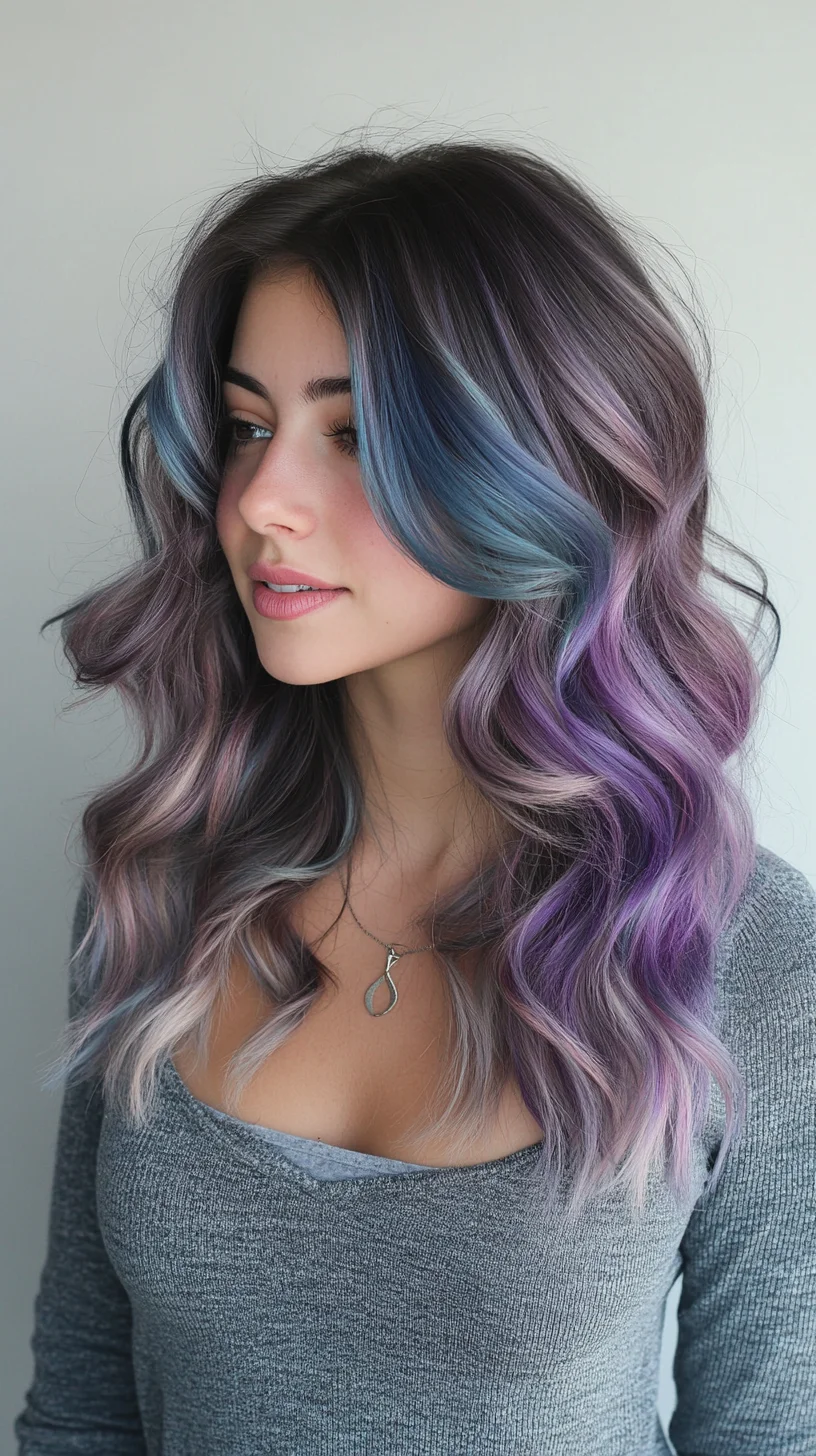 Embrace the Dreamy Waves: A Playful Blend of Pastels and Volume