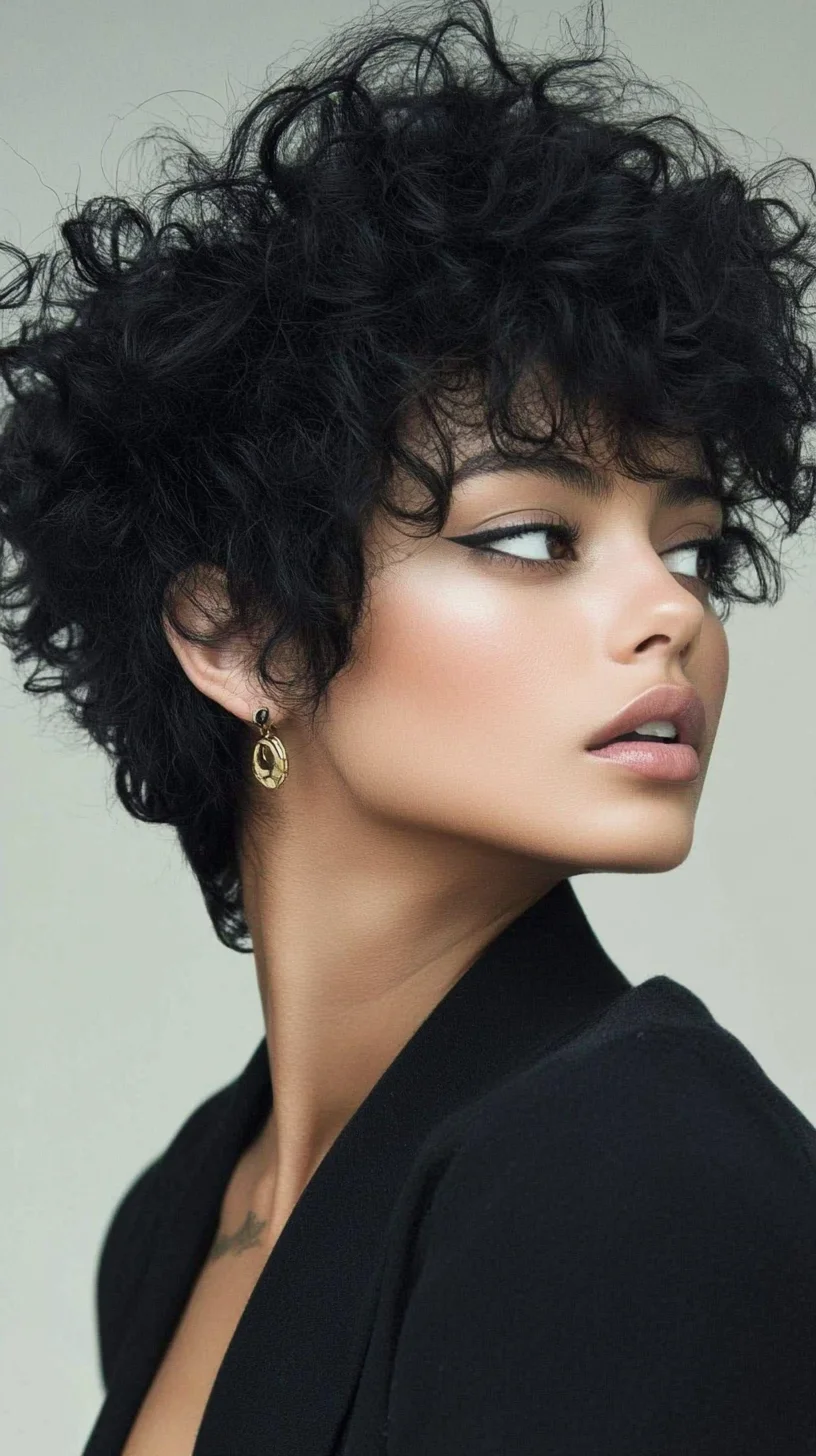 Embrace the Effortless Elegance of Curly Textured Short Hair