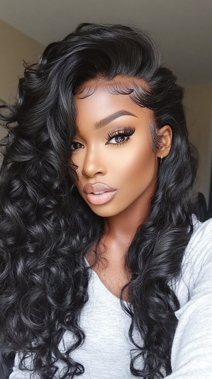 Embrace the Elegance: Luxurious Long Loose Curls with Dramatic Volume