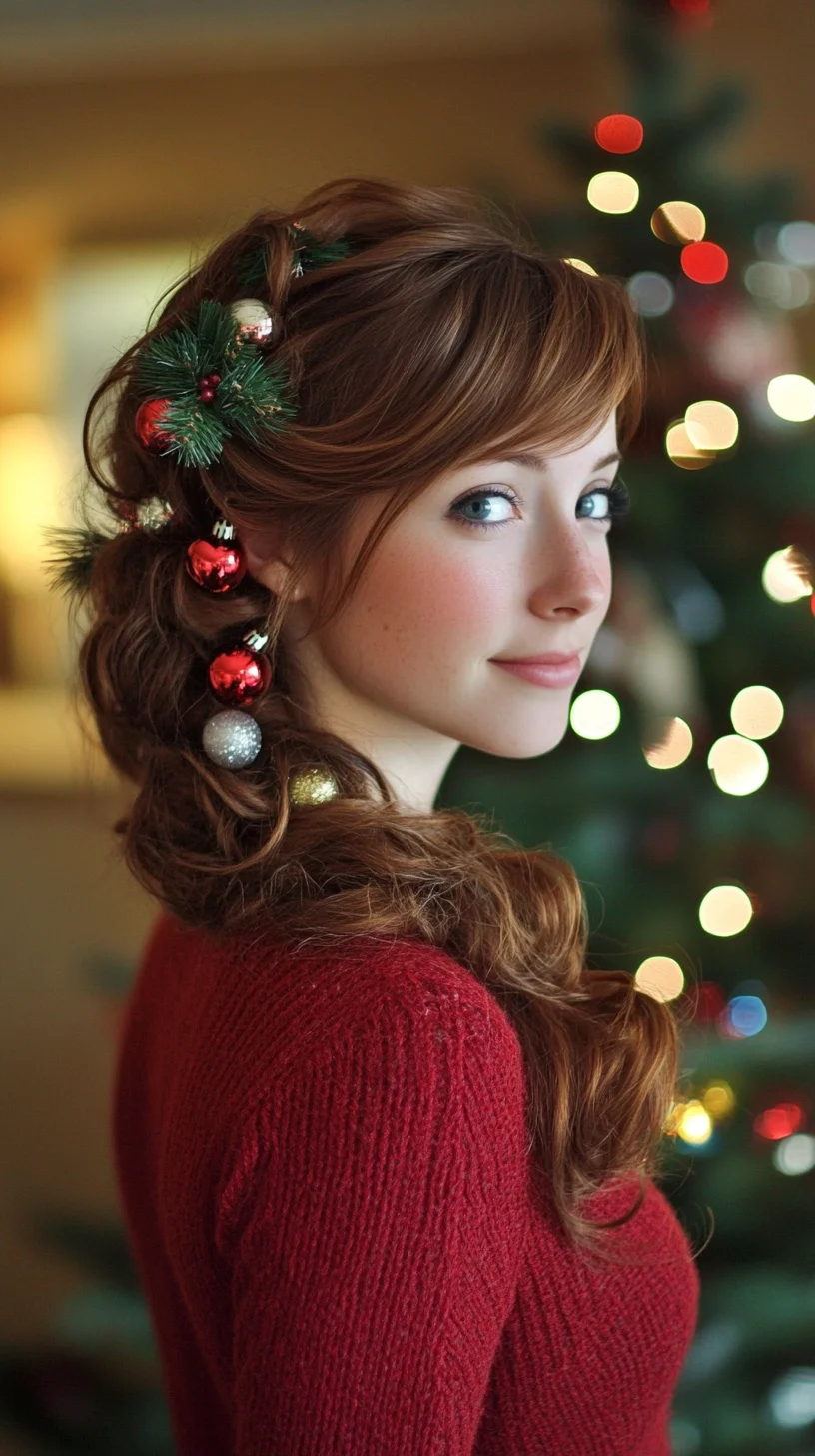 Embrace the Holiday Spirit with a Playful Festive Hairstyle