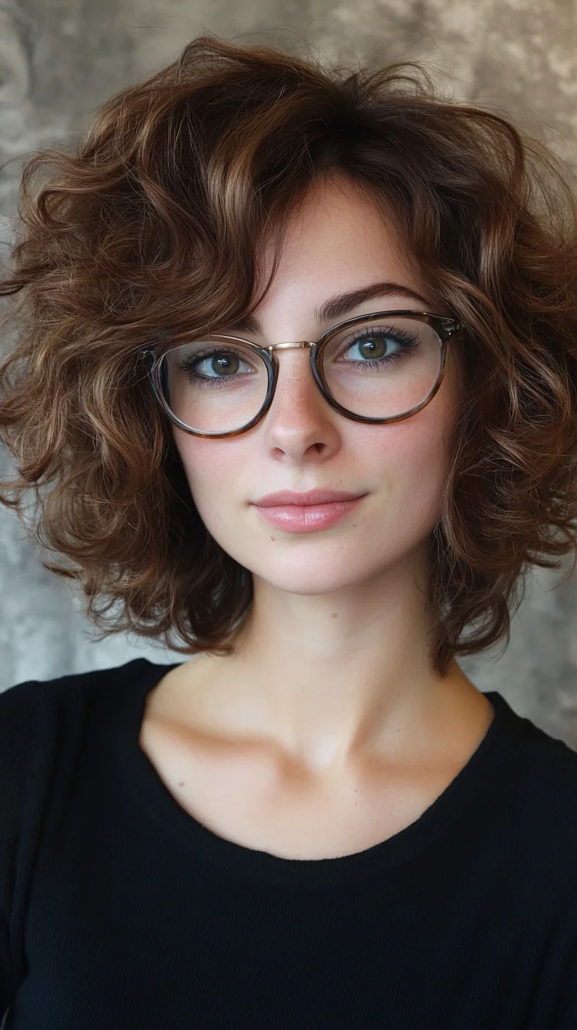 Embrace the Volume: Chic Curly Bob for Effortless Elegance