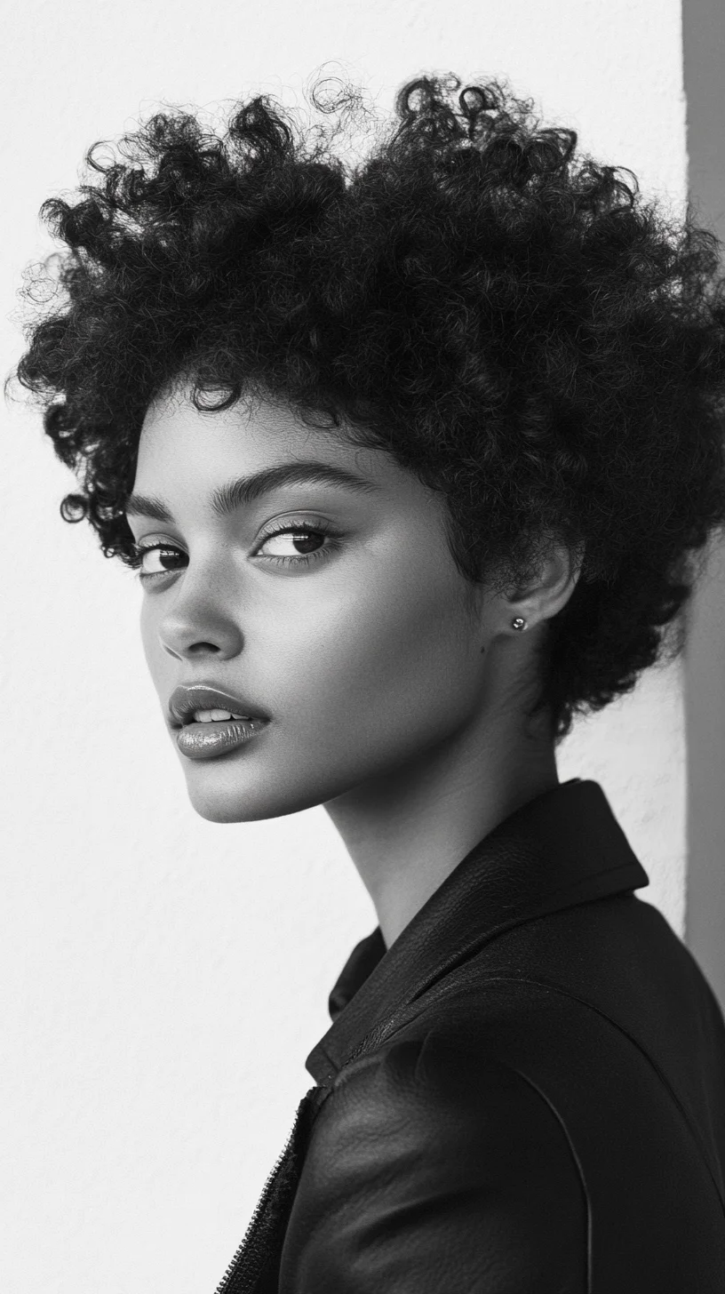 Embrace Your Curls: The Chic and Fluffy Afro Hairstyle