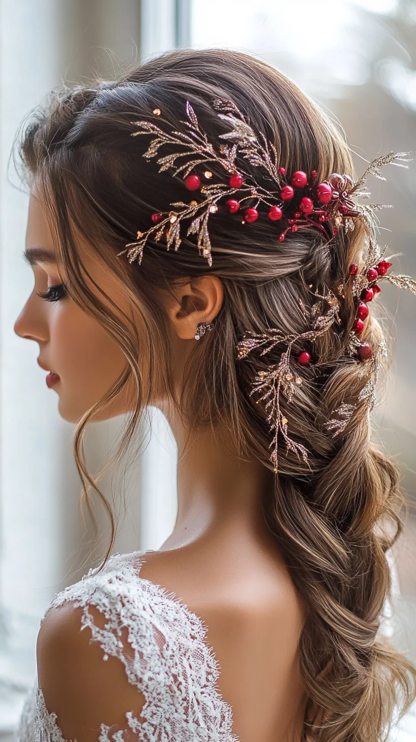 Enchanting Braided Elegance with Floral Accents for Every Occasion