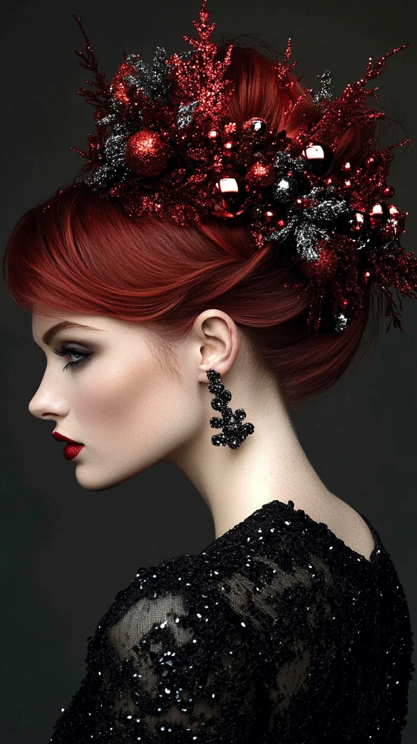 Enchanting Floral Updo: A Stunning Statement for Every Elegant Occasion