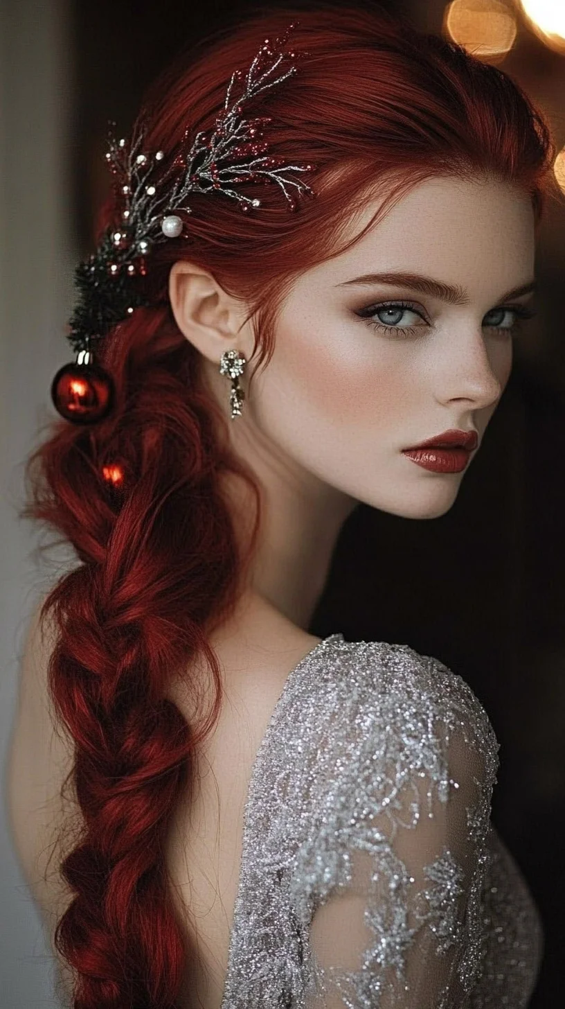 Exquisite Holiday Braids: Celebrate with Glamorous Colors and Festive Accents!