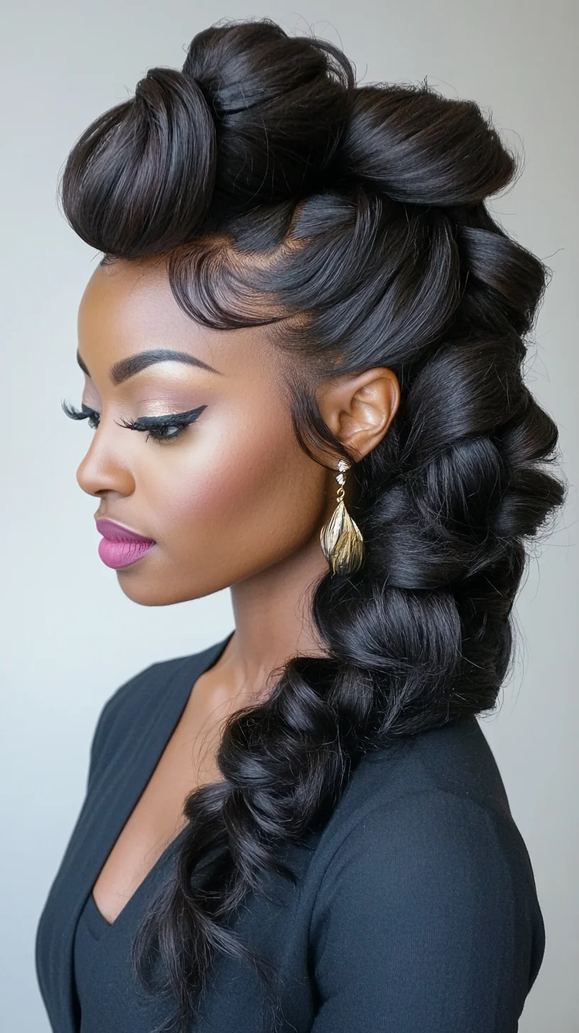 Glamorous Vintage Waves: A Bold Statement Maker for Every Occasion